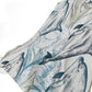 50" X 70" Ivory And Blue Animal Print Polyester Woven Plush Throw Blanket