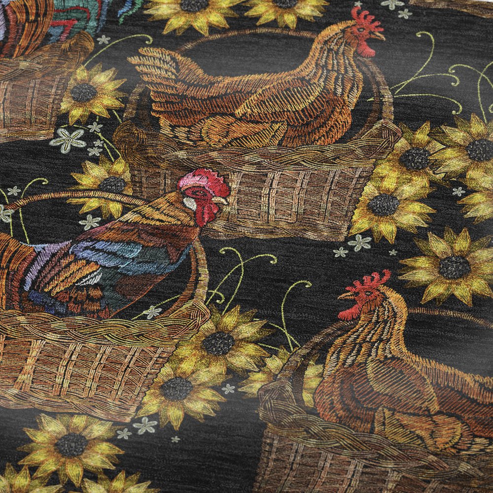 50" X 70" Midnight Red And Yellow Animal Print Polyester Woven Plush Throw Blanket