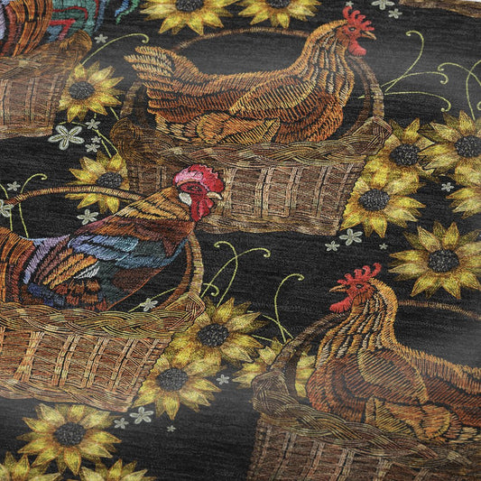 50" X 70" Midnight Red And Yellow Animal Print Polyester Woven Plush Throw Blanket