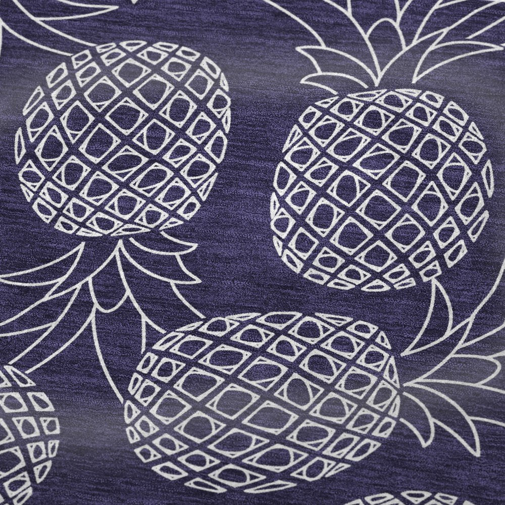 50" X 70" Blue And Ivory Geometric Polyester Woven Plush Throw Blanket