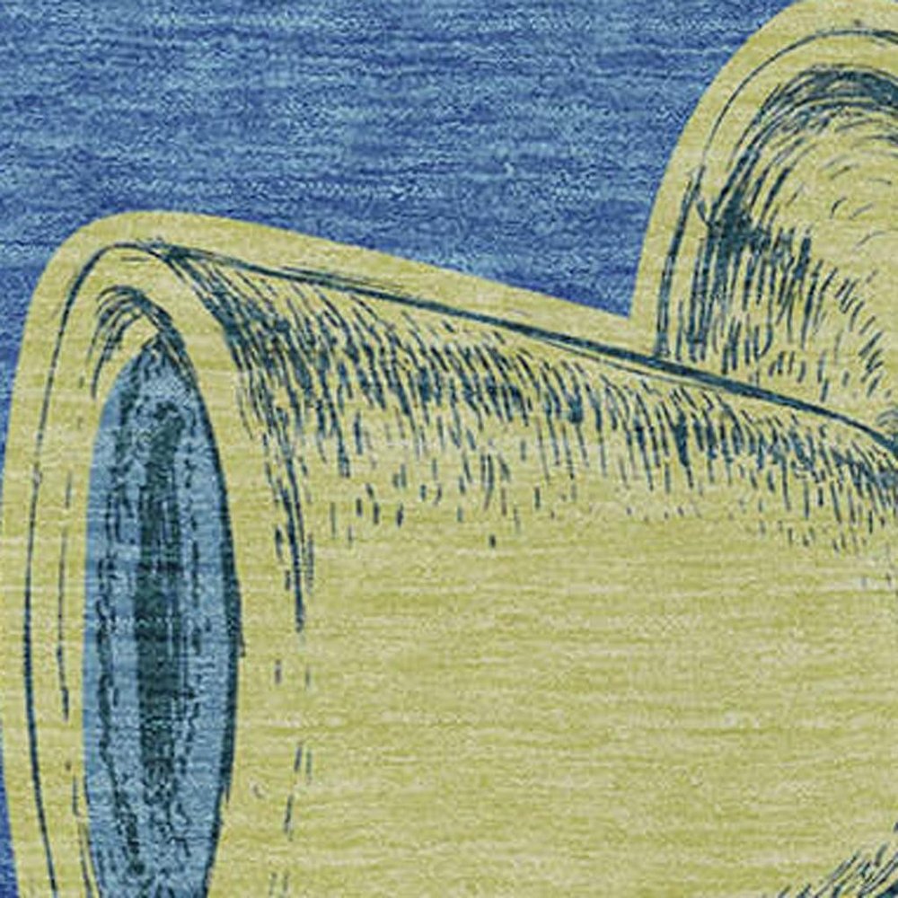 50" X 70" Blue Orange And Red Color Block Polyester Woven Plush Throw Blanket