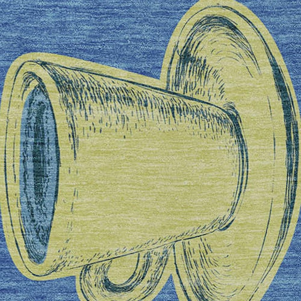 50" X 70" Blue Orange And Red Color Block Polyester Woven Plush Throw Blanket