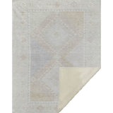 50" X 70" Gray And Ivory Geometric Microfiber Plush Throw Blanket