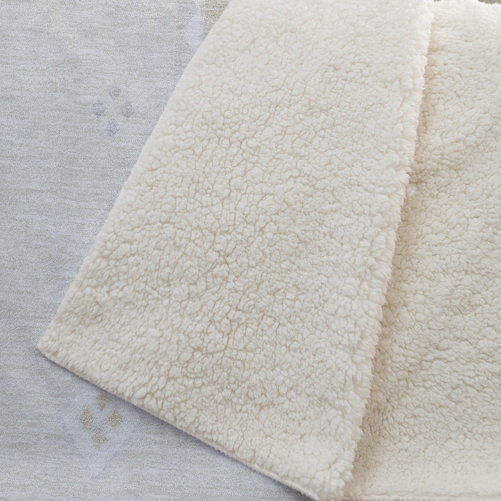 50" X 70" Gray And Ivory Microfiber Geometric Plush Throw Blanket