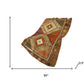 50" X 70" Brown Walnut And Beige Geometric Polyester Woven Plush Throw Blanket