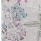 50" X 70" Raspberry Gray And Ivory Floral Polyester Woven Plush Throw Blanket