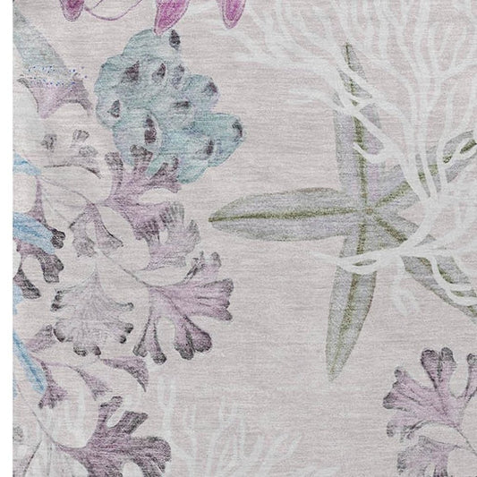 50" X 70" Raspberry Gray And Ivory Floral Polyester Woven Plush Throw Blanket