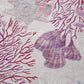 50" X 70" Raspberry Gray And Ivory Floral Polyester Woven Plush Throw Blanket