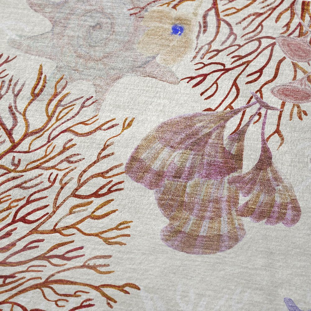50" X 70" Ivory Plum And Burgundy Floral Polyester Woven Plush Throw Blanket