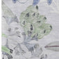 50" X 70" Blue Green And Gray Floral Polyester Woven Plush Throw Blanket
