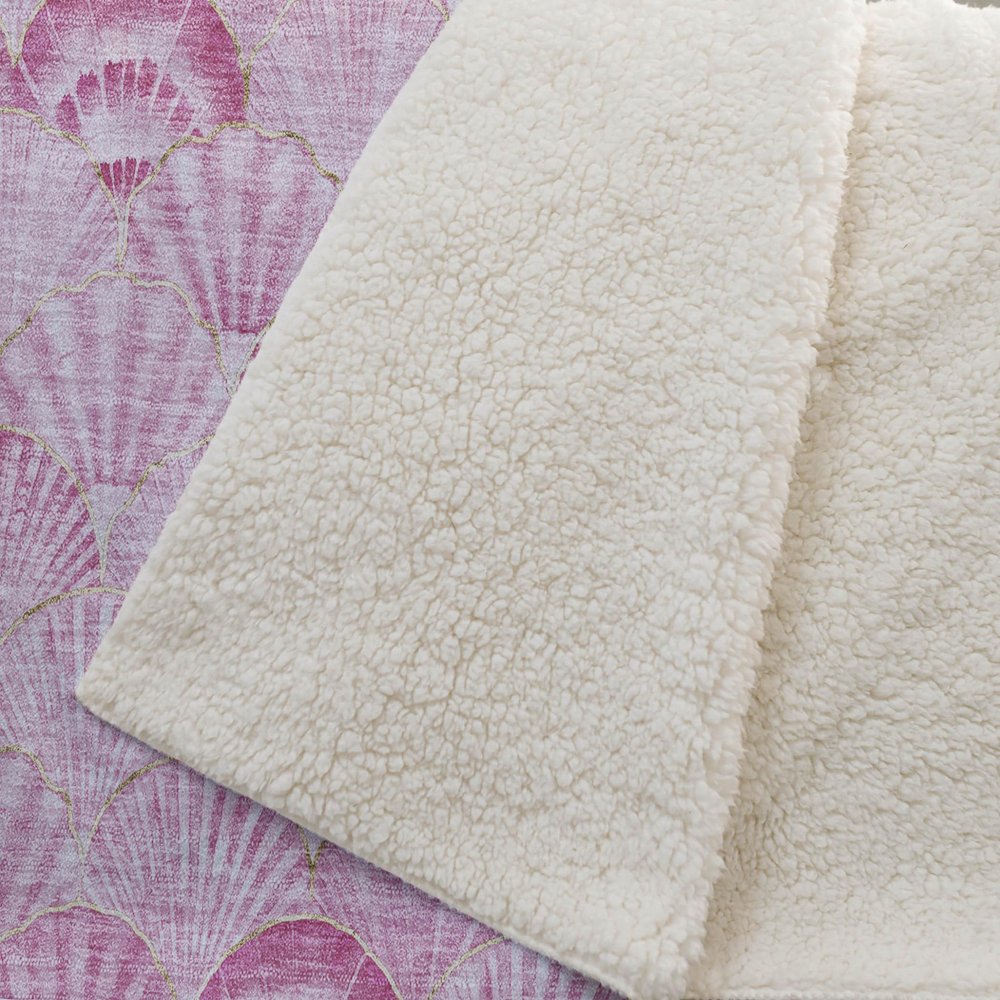 50" X 70" Pink And Ivory Microfiber Animal Print Plush Throw Blanket
