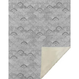 50" X 70" Gray And Ivory Animal Print Microfiber Plush Throw Blanket