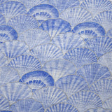 50" X 70" Blue And Ivory Animal Print Polyester Woven Plush Throw Blanket