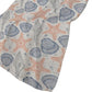 50" X 70" Peach Ivory And Blue Animal Print Polyester Woven Plush Throw Blanket