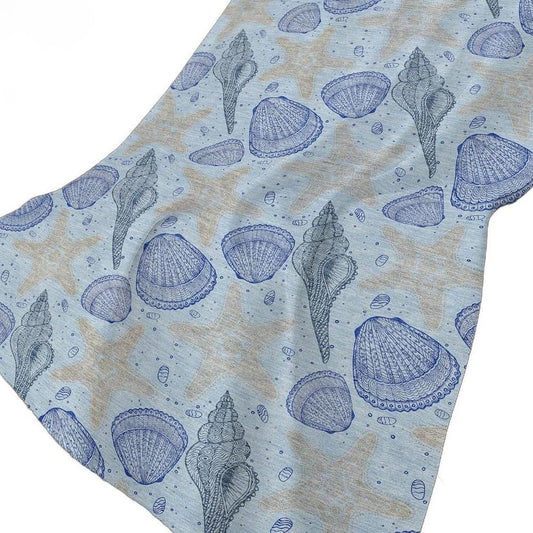 50" X 70" Blue Ivory And Beige Animal Print Polyester Woven Plush Throw Blanket