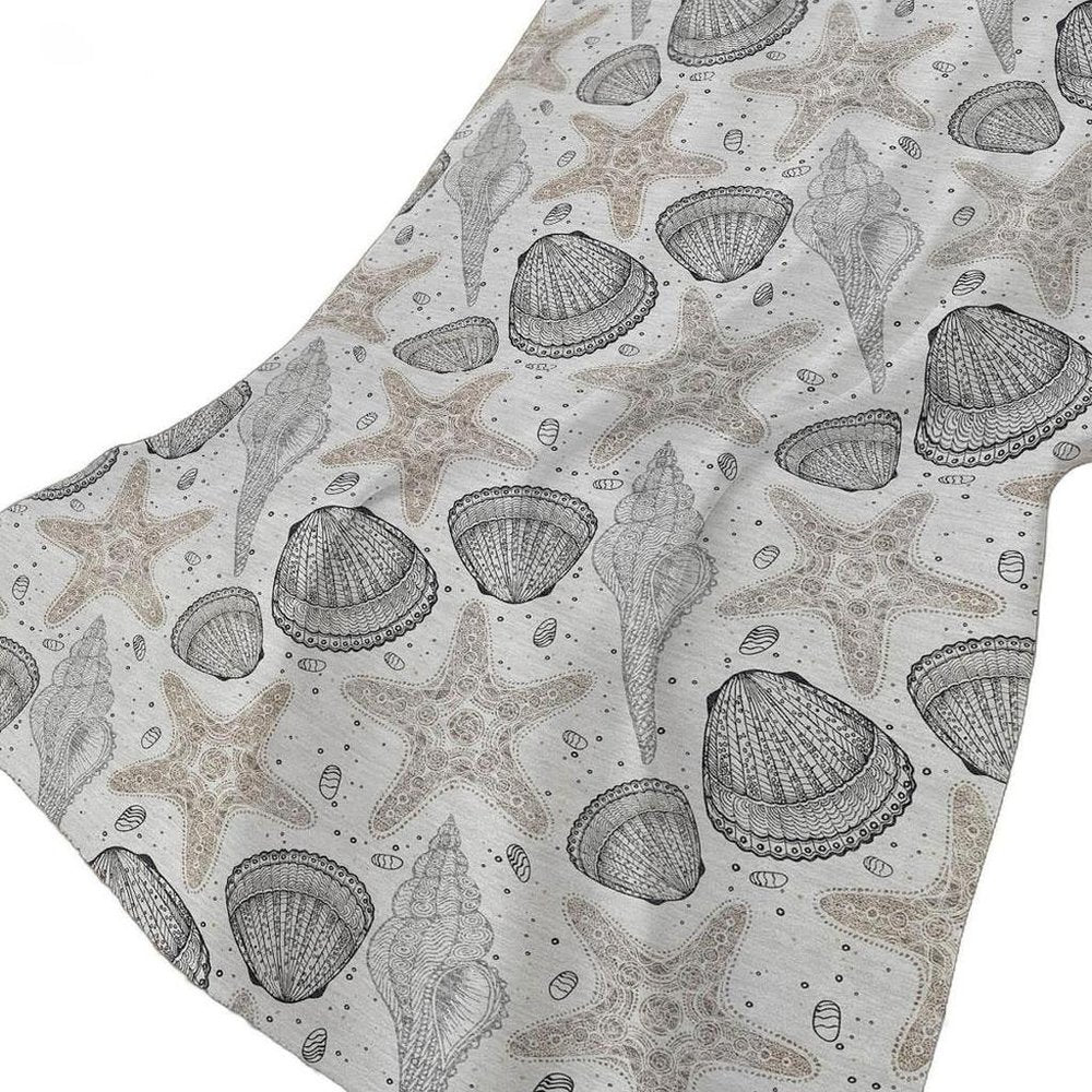 50" X 70" Gray Beige And Ivory Animal Print Polyester Woven Plush Throw Blanket