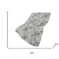 50" X 70" Gray Beige And Ivory Animal Print Polyester Woven Plush Throw Blanket
