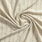 50" X 60" Ivory And Sage Striped Cotton Blend Throw Blanket