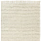 50" X 60" Ivory And Sage Striped Cotton Blend Throw Blanket