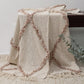 50" X 60" Ivory And Brown Argyle Cotton Woven Throw Blanket