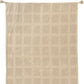 50" X 60" Tan And Beige Patchwork Cotton Woven Throw Blanket
