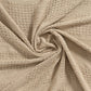 50" X 60" Tan And Beige Patchwork Cotton Woven Throw Blanket