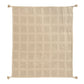 50" X 60" Tan And Beige Patchwork Cotton Woven Throw Blanket