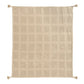 50" X 60" Tan And Beige Patchwork Cotton Woven Throw Blanket