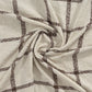 50" X 60" Beige And Brown Checkered Polyester Woven Throw Blanket