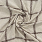 50" X 60" Beige And Brown Checkered Polyester Woven Throw Blanket