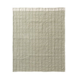 50" X 60" Green And Ivory Striped Polyester Woven Throw Blanket