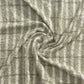 50" X 60" Green And Ivory Striped Throw Blanket