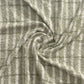 50" X 60" Green And Ivory Striped Polyester Woven Throw Blanket