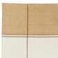 50" X 60" Ivory And Orange Striped Polyester Woven Throw Blanket