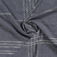 50" X 60" Blue And Ivory Plaid Cotton Blend Woven Throw Blanket