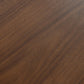 59" Brown Solid Wood Round Top Dining Table