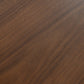 59" Brown Solid Wood Round Top Dining Table
