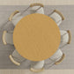 59" Natural Solid Wood Round Top Dining Table