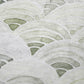 50" X 70" Green Ivory And Gray Coastal Seashell Polyester Woven Plush Throw Blanket