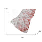 50" X 70" Red And Ivory Coastal Seashell Polyester Woven Plush Throw Blanket