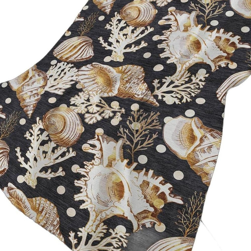 50" X 70" Midnight Brown And Ivory Animal Print Polyester Woven Plush Throw Blanket