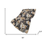 50" X 70" Midnight Brown And Ivory Animal Print Polyester Woven Plush Throw Blanket