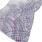 50" X 70" Purple And Ivory Abstract Polyester Woven Plush Throw Blanket