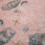 50" X 70" Peach Ivory And Chocolate Animal Print Plush Throw Blanket