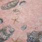 50" X 70" Peach Ivory And Chocolate Animal Print Polyester Woven Plush Throw Blanket
