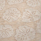 50" X 70" Beige Sand Dollar Microfiber Plush Throw Blanket