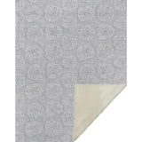 50" X 70" Gray And Ivory Microfiber Animal Print Plush Throw Blanket