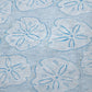 50" X 70" Blue And Sky Blue Animal Print Polyester Woven Plush Throw Blanket