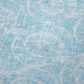 50" X 70" Aqua And Ivory Animal Print Polyester Woven Plush Throw Blanket