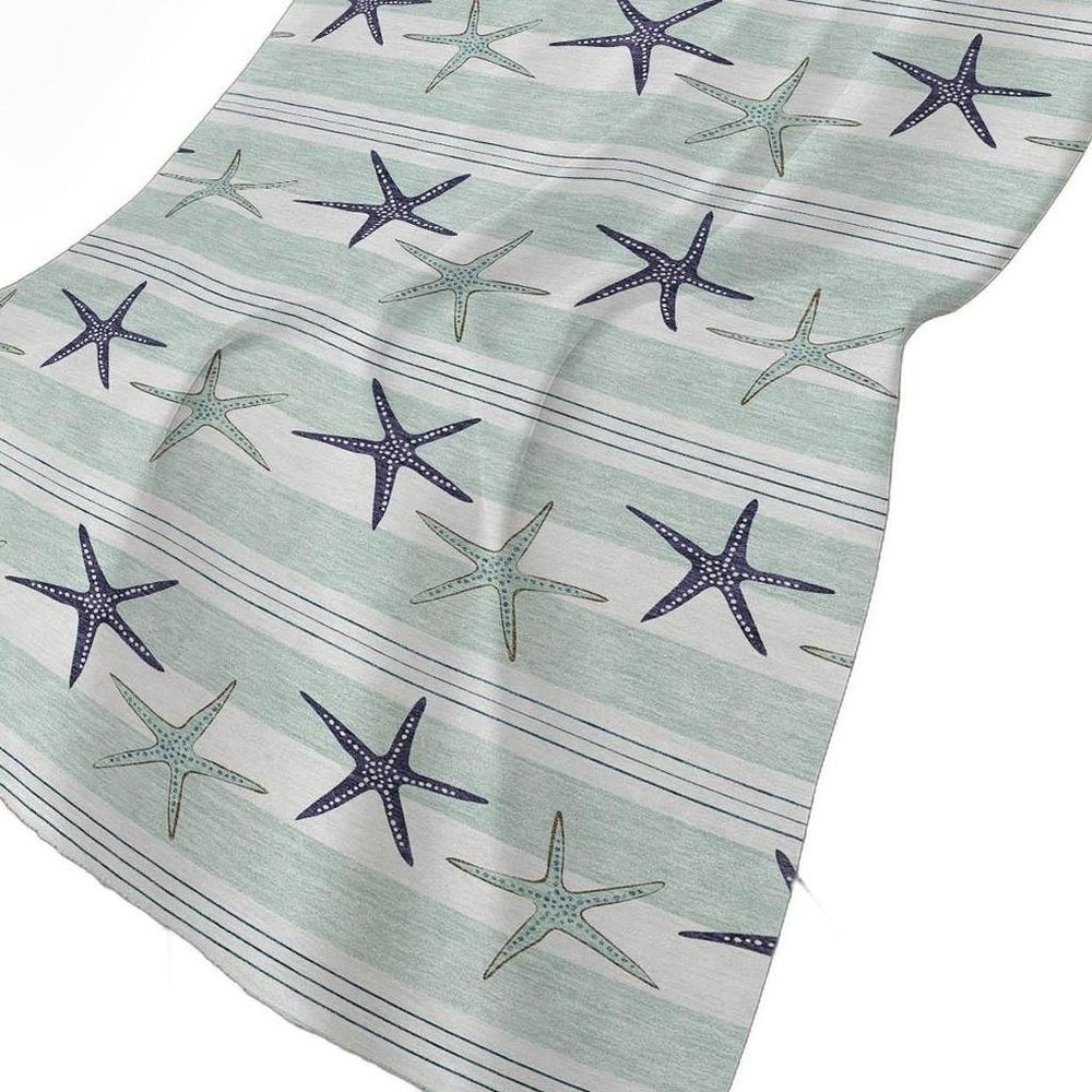 50" X 70" Navy Blue And White Animal Print Polyester Woven Plush Throw Blanket